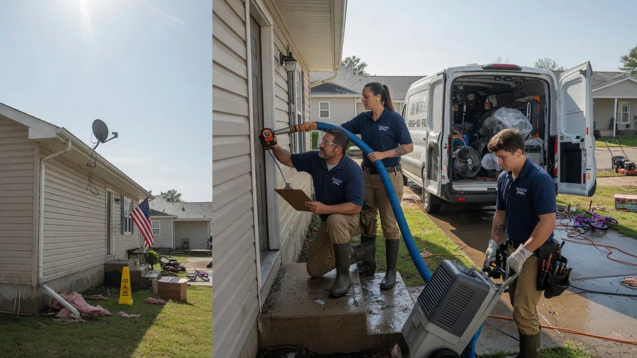Ceiling Water Damage Restoration in Spalding, MI near me